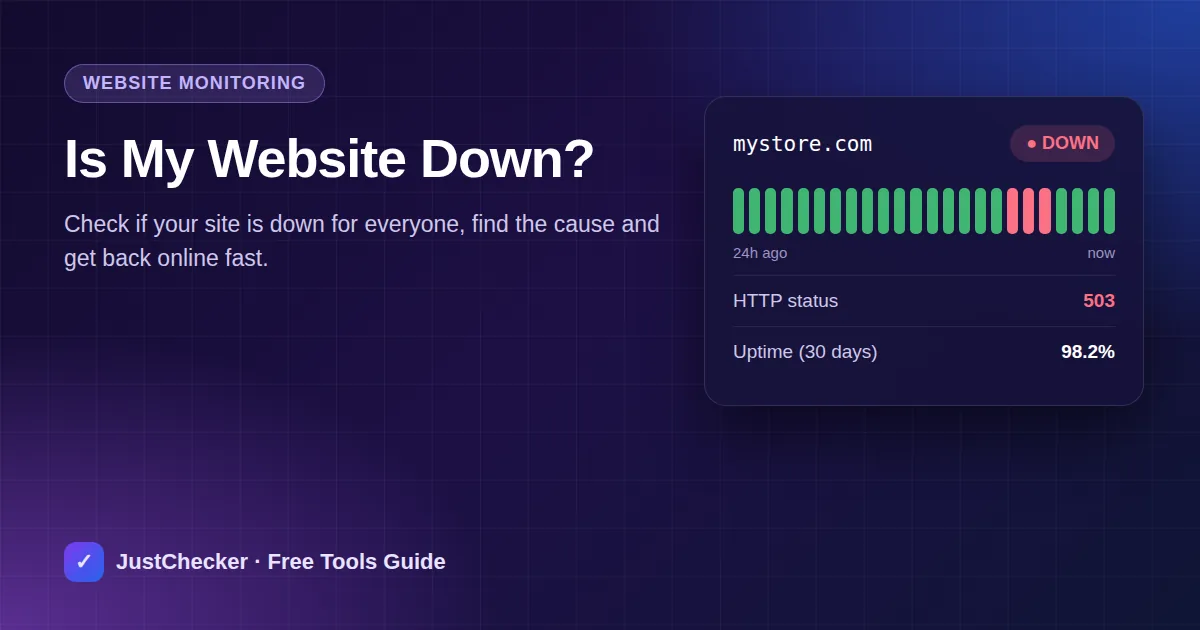 Is My Website Down? How to Check and Fix Website Downtime